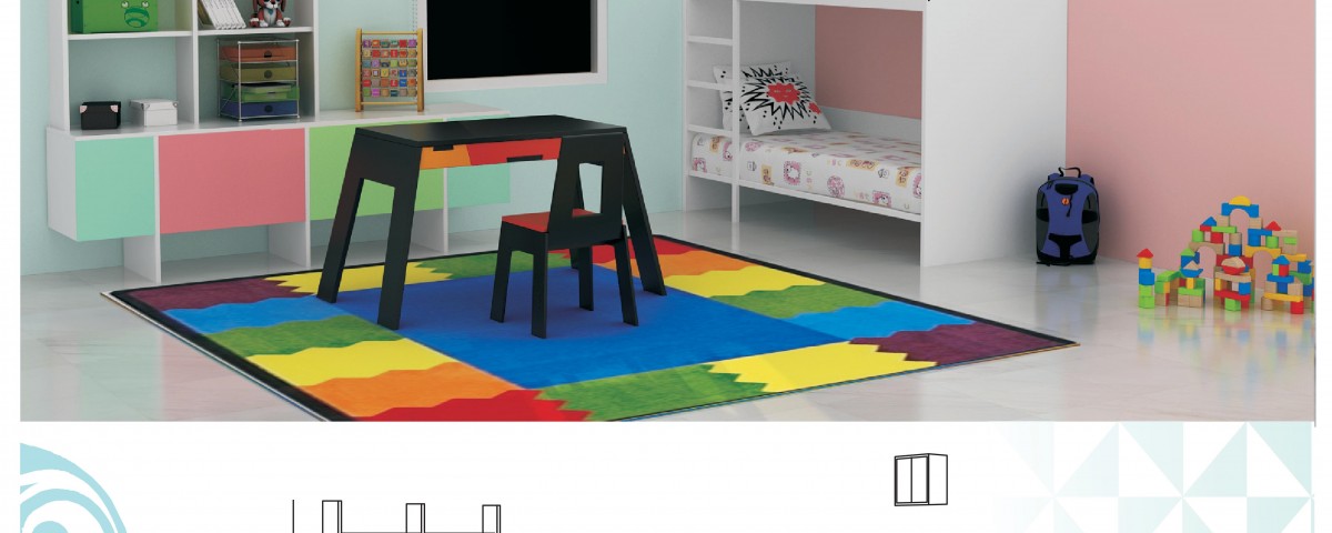 KIDS WHITE BUNKER BED