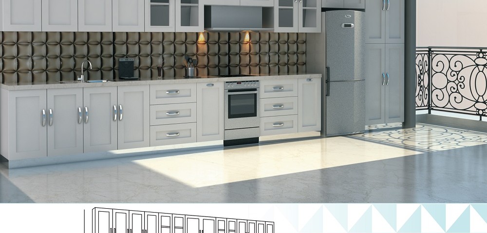 SINGLE LINE LARGE KITCHEN DESIGN33