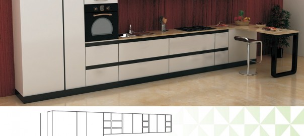 SINGLE LINE LARGE KITCHEN DESIGN33