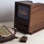 1984 Apple Macintosh ReCrafted with Wood & Gold